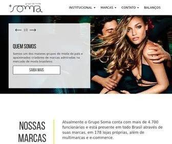 Somagrupo.com.br(Grupo Soma) Screenshot