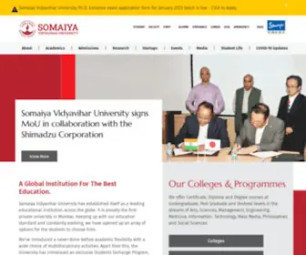 Somaiya.edu(Somaiya vidyavihar) Screenshot