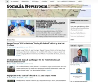 Somalianewsroom.com((by Tres Thomas)) Screenshot