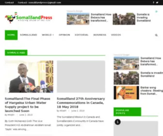 Somalilandpress.com(Somaliland news) Screenshot