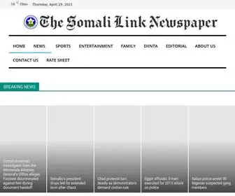 Somalilinknewspaper.com(Somali Link Newspaper) Screenshot