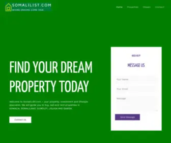 Somalilist.com(Somali Real Estate Properties) Screenshot