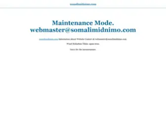 Somalimidnimo.com(Maintenance Mode) Screenshot