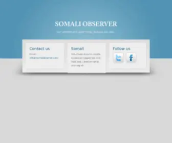 Somaliobserver.com(News) Screenshot