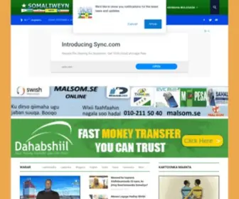 Somaliweyn.org(News, Sports & Intertainment) Screenshot