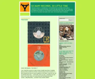 Somanyrecordssolittletime.com(SO MANY RECORDS) Screenshot