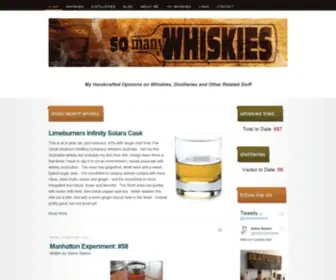 Somanywhiskies.com(So Many Whiskies) Screenshot