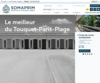 Somaprim.com(Agence immobilière SOMAPRIM) Screenshot