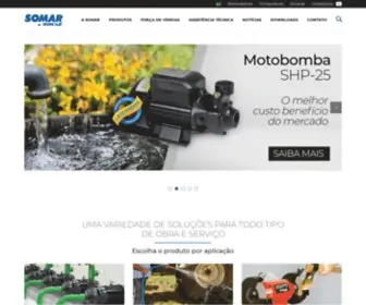 Somar.com.br(Motobombas, Lavadoras, Máquinas e Ferramentas Somar by Schulz) Screenshot