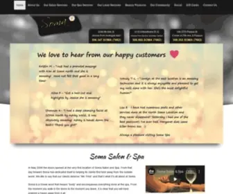 Somasalon.ca(Soma Salon & Spa) Screenshot