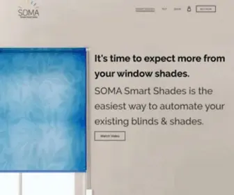 Somasmarthome.com(SOMA Smart Shades) Screenshot