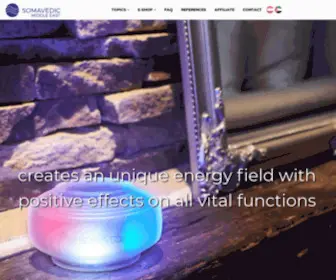 Somavedic.net(Neutralize electrosmog and harmonize the environment) Screenshot