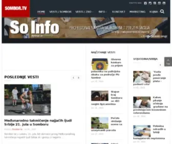 Sombor.tv(Somborski informativni portal) Screenshot