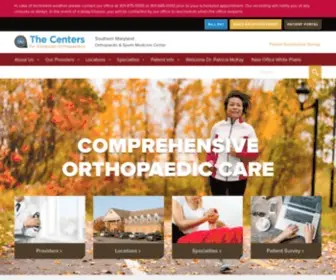 Somdortho.com(Southern Maryland Orthopaedic & Sports Medicine Center) Screenshot