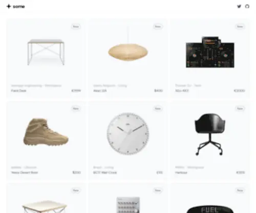 Some.wtf(Features minimalist products from around the world) Screenshot