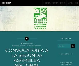 Someba.org(Sociedad Mexicana de Etología y Bienestar Animal) Screenshot