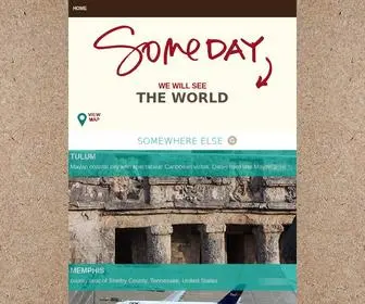 Somedayguide.com(Someday guide to the world travel guide) Screenshot