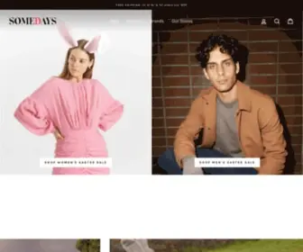 Somedays.com.au(Somedays online clothing store) Screenshot