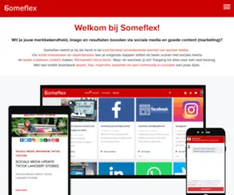 Someflex.be(Online sociale media opleidingen) Screenshot