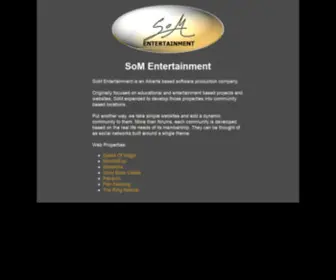 Somentertainment.com(SoM Entertainment) Screenshot