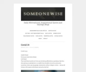 Someonewise.blog(Daily Motivational) Screenshot