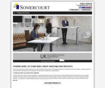 Somercourt.co.uk(Standing Desk) Screenshot