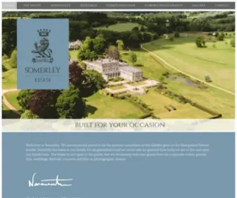 Somerley.com(THE JEWEL IN HAMPSHIRE'S CROWN) Screenshot