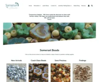 Somersetbeads.co.uk(Bead Suppliers) Screenshot