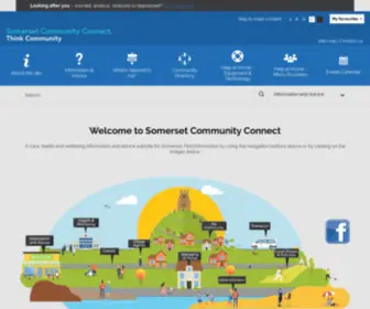 Somersetcommunityconnect.org.uk(Community services in Somerset) Screenshot