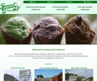 Somersetcreamery.com(Ice Cream Shop) Screenshot