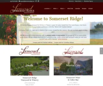 Somersetridge.com(Somerset Ridge Vineyard & Winery) Screenshot