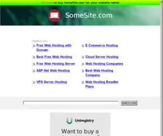 Somesite.com(The Leading Some Site Site on the Net) Screenshot