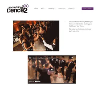 Something2Dance2.com(Something 2 Dance 2 Chicago Wedding DJ Chicago Wedding Lighting) Screenshot