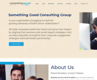 Somethinggoodcg.com(Something Good Consulting Group) Screenshot