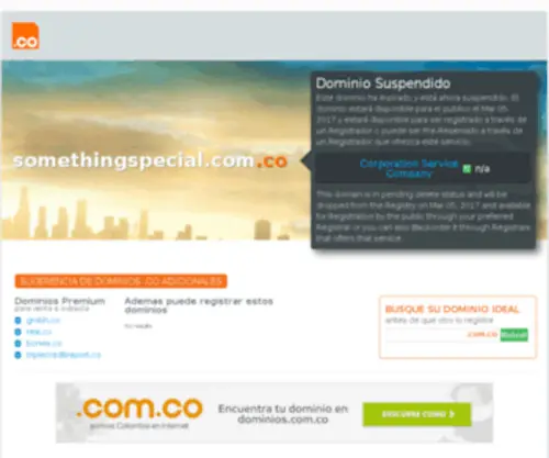 Somethingspecial.com.co(Something Special) Screenshot