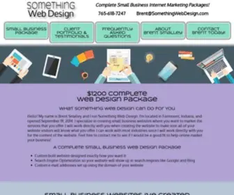 Somethingwebdesign.com(Indiana Business Website Design & Online Digital Web Marketing) Screenshot