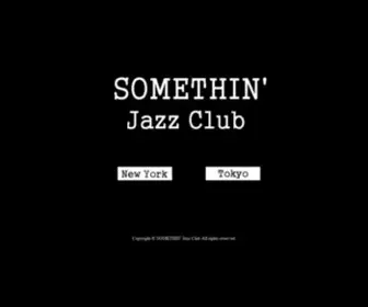 Somethinjazz.com(SOMETHIN' Jazz Club) Screenshot
