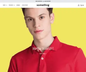 Somethng.com(Thoughtful clothing made from premium fabrics) Screenshot