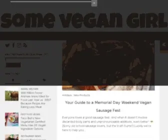 Somevegangirl.com(Some Vegan Girl) Screenshot