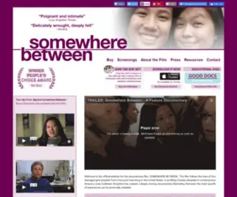 Somewherebetweenmovie.com(Somewhere Between) Screenshot