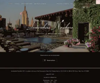 Somewherenowherenyc.com(Lounge & Rooftop Pool) Screenshot