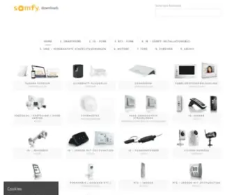 Somfy-Download.de(Somfy downloads) Screenshot