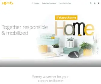 Somfy.co.za(Somfy South Africa) Screenshot