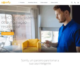 Somfy.com.br(Motores, automatismos, controles e soluções smart home) Screenshot