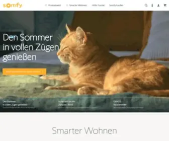 Somfy.de(Motoren, Steuerungen und Smart-Home-Lösungen) Screenshot
