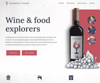 Sommelierfriends.com(Wine Bloggers & Food Lovers) Screenshot