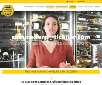 Sommelierparticulier.com(La boutique de vin des sommeliers) Screenshot