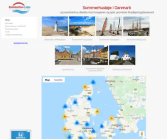 Sommerhuslejer.dk(Lej sommerhus direkte hos privat) Screenshot