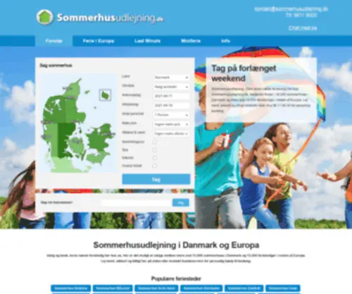 SommerhusudlejNing.dk(Udlejning af sommerhuse til favorable priser) Screenshot