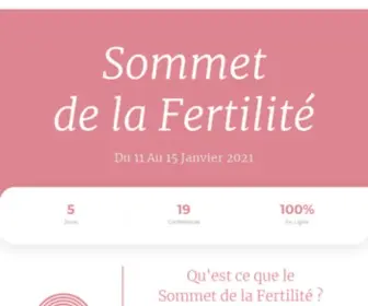 Sommetdelafertilite.fr(Sommet 2) Screenshot